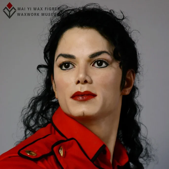 High simulated waxwork of Michael Jackson celebrity silicone wax figure for sale