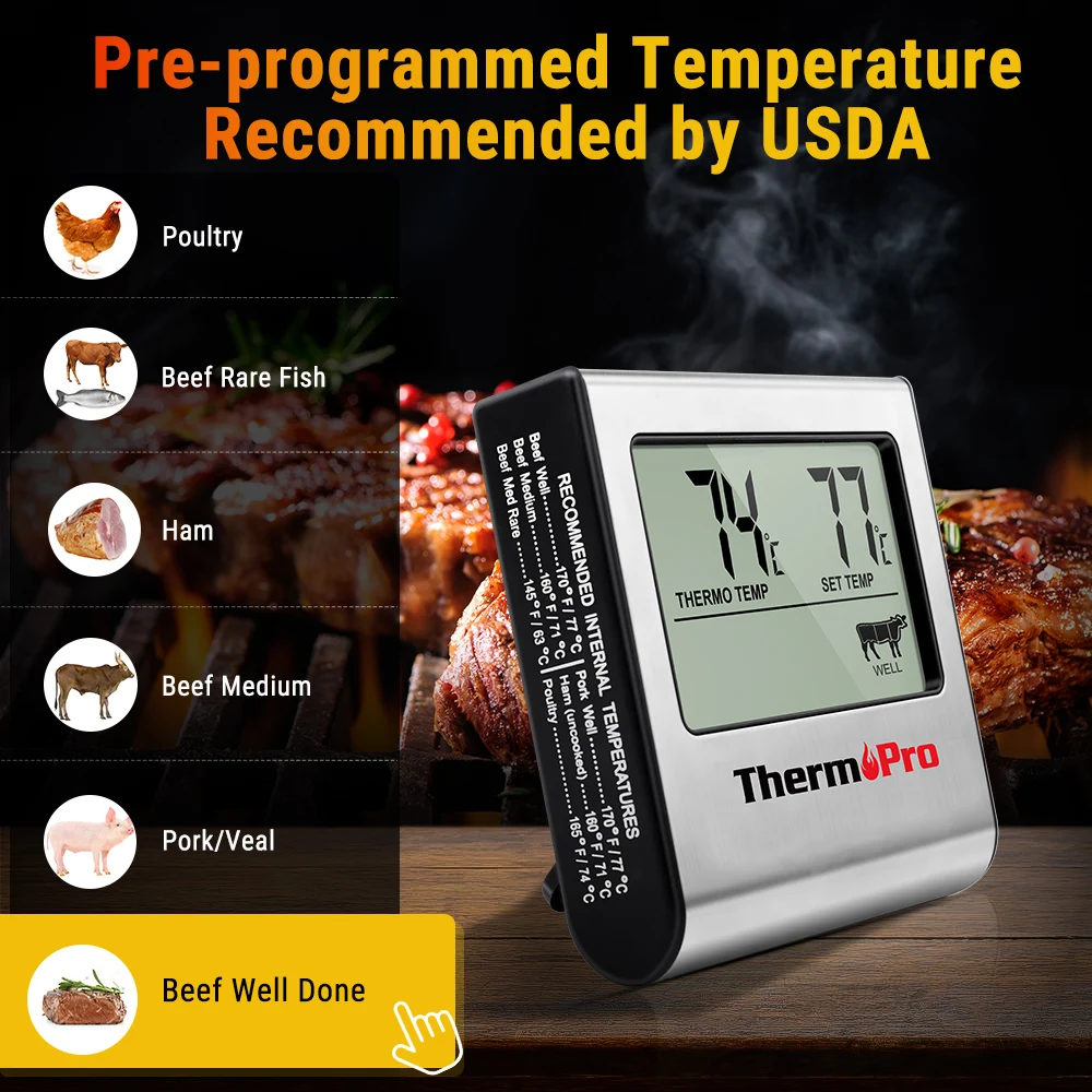 Thermopro Multifunctional TP16 Food Meat Thermometer with Probe