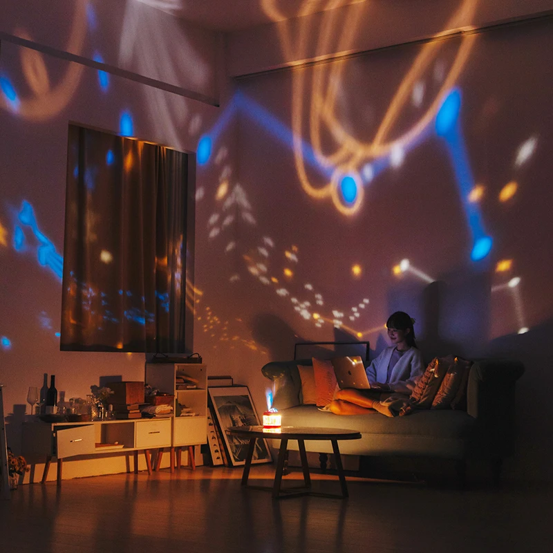 New Product Ideas 2021 Humidifier 500ml Colorful Night Light Cute Pink Humidifier