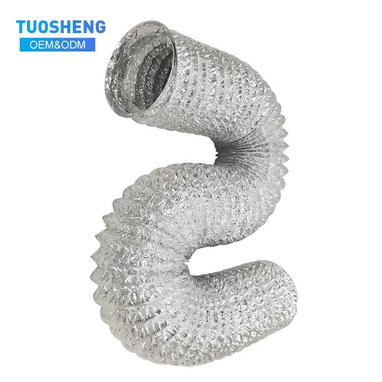 Factory Price Wholesale Flexible Aluminum Foil Air Duct Hose for HVAC System