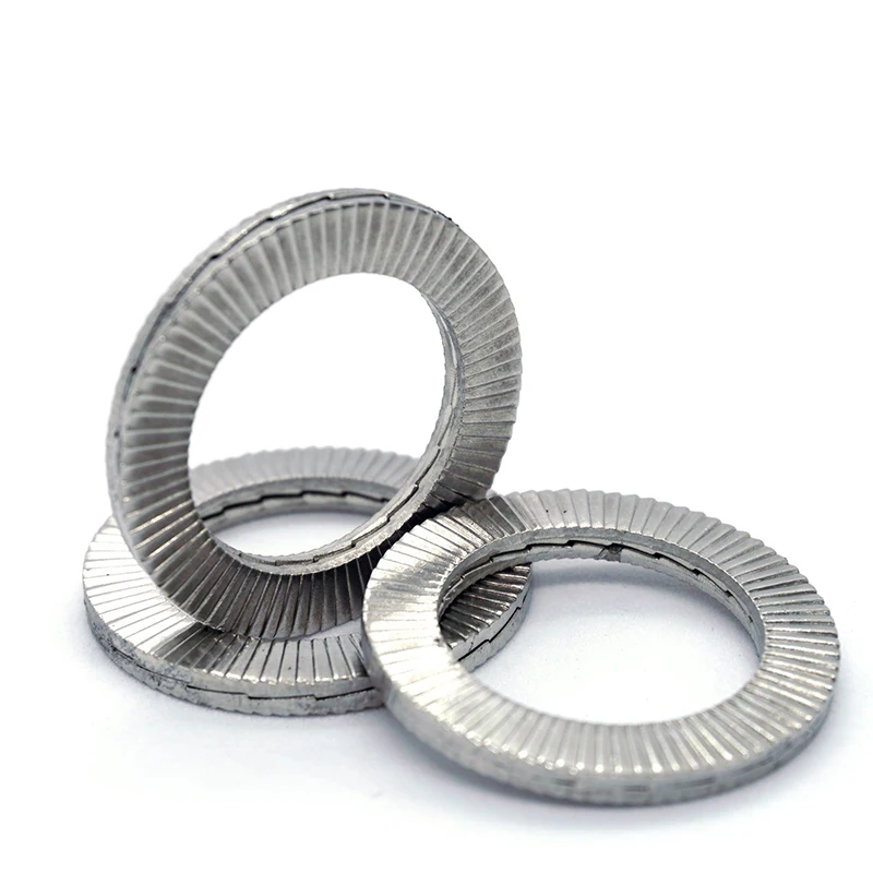 High Strength Steel Wedge Lock Washer Stainless Steel 304 Double-Sided Lock Washer