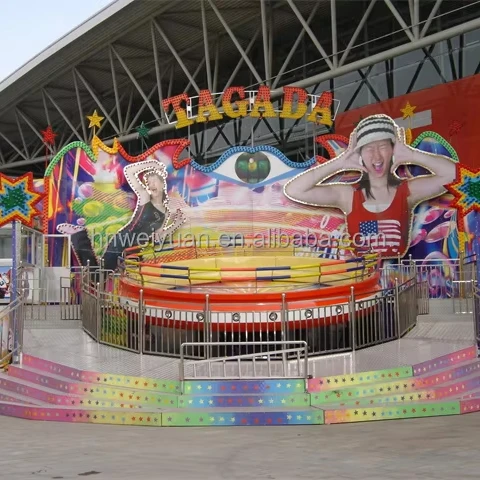 Amusement Park Rides Thrill China Turntable Amusement Equipment 24 Seats Attraction Disco Tagada For Sale