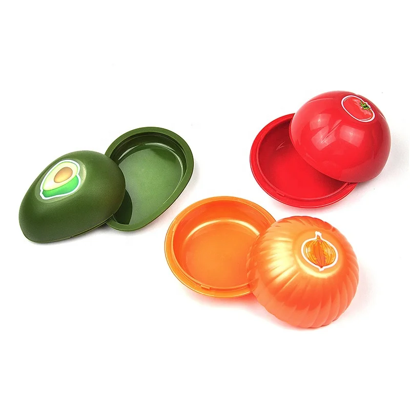 1PC Kitchen Gadget Vegetable Fruit Container Avocado Keeper Onion Saver Tomato Holder Fresh Storage Box