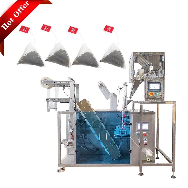 factory hot sale triangle small pyramidal bag  packing  filling machine for herbal rose tea sachet bag