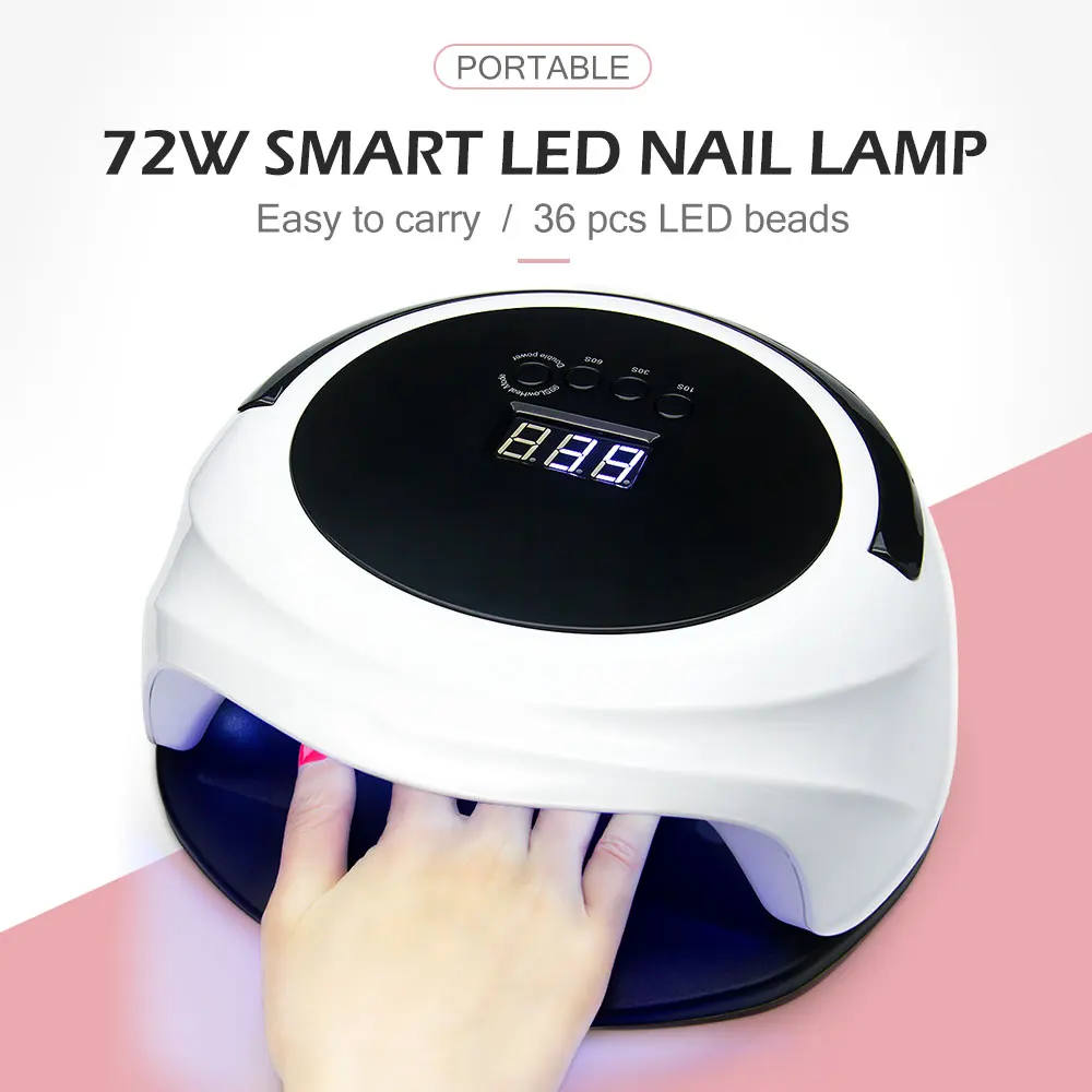  Продукция для ногтей Black UV LED Nail Dryer Lamp Отверждение маникюра