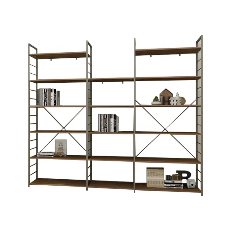 Living Room Modern Book Store Furniture Home Bookshelves Display Rack Modern Bookcase Bookshelf Wooden Book Shelves Metal