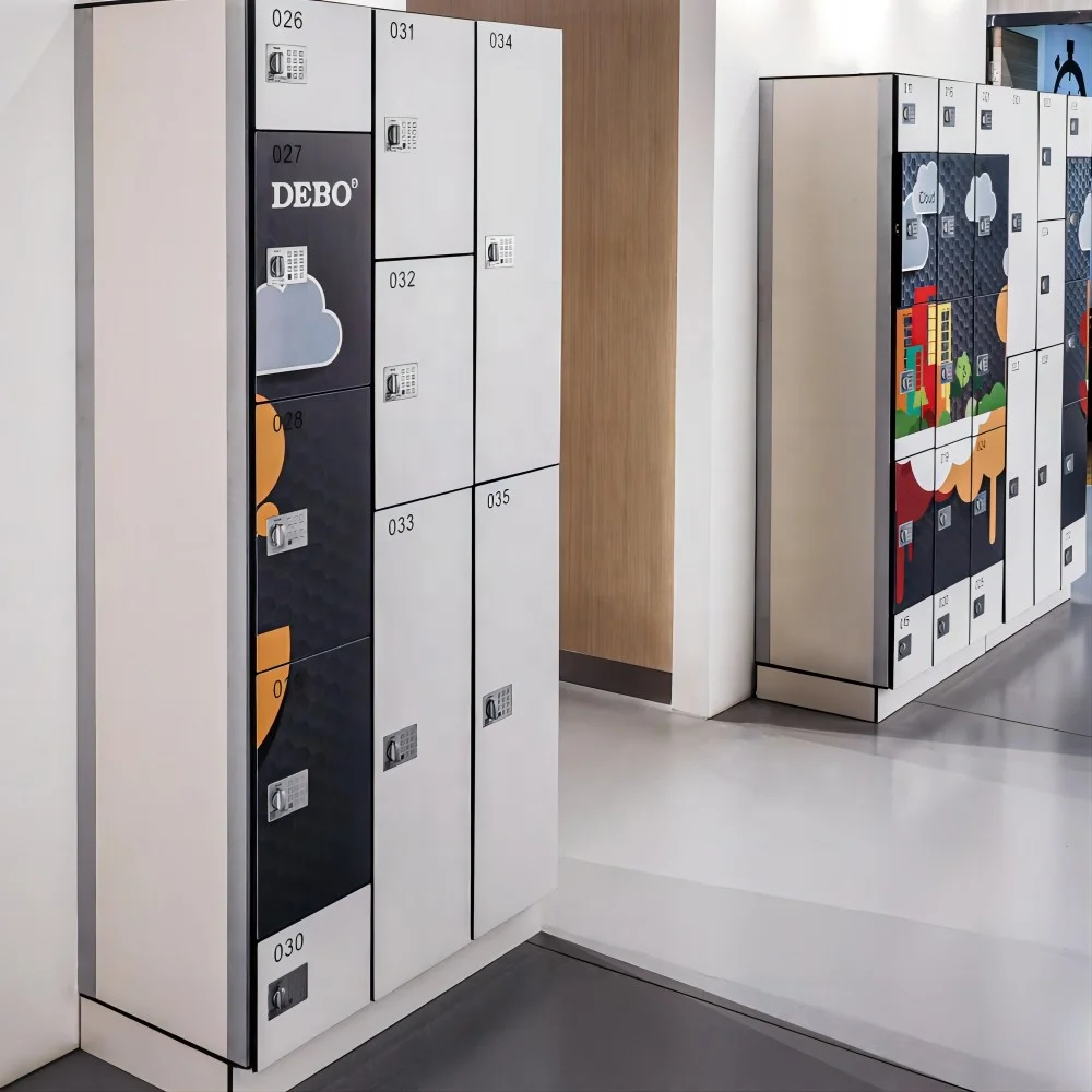 DEBO Compact Laminate 8mm waterproof melamine locker team sport locker