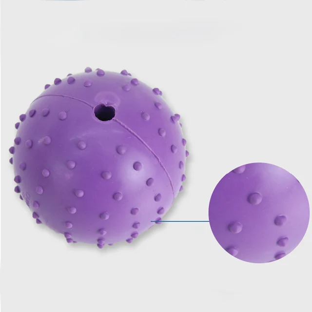 Professional manufacturer rubber chew dog toy mini spiky interactive dog ball toy