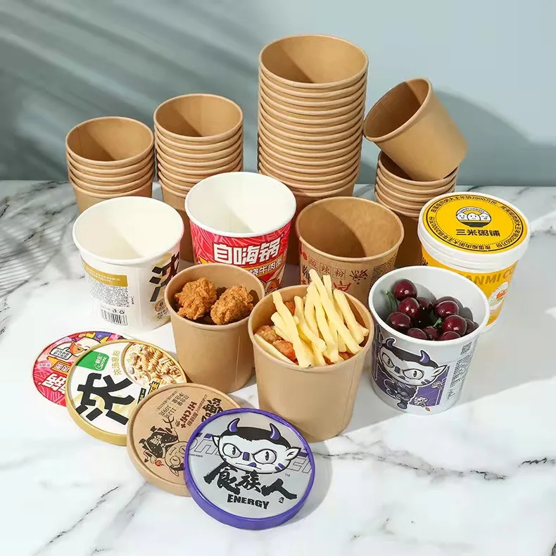 Food Class Hot Soup Paper Disposable Styrofoam Bowls Plastic Dessert Bowl Lid with Great Price