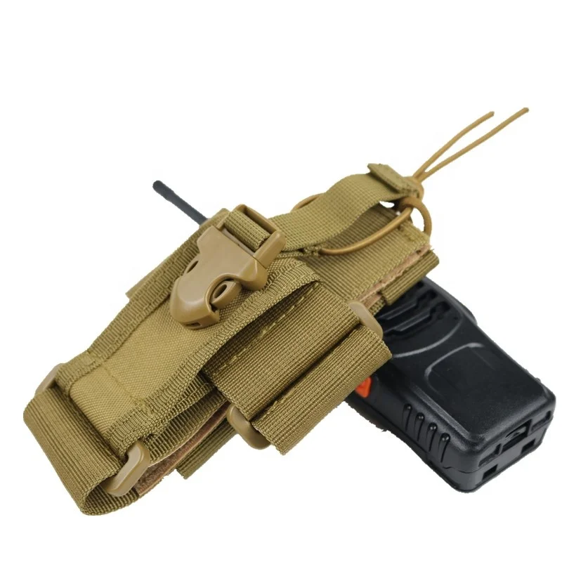 Tactical Radio Holder Interphone Pouch MOLLE Radio Holaster Heavy Duty Bag