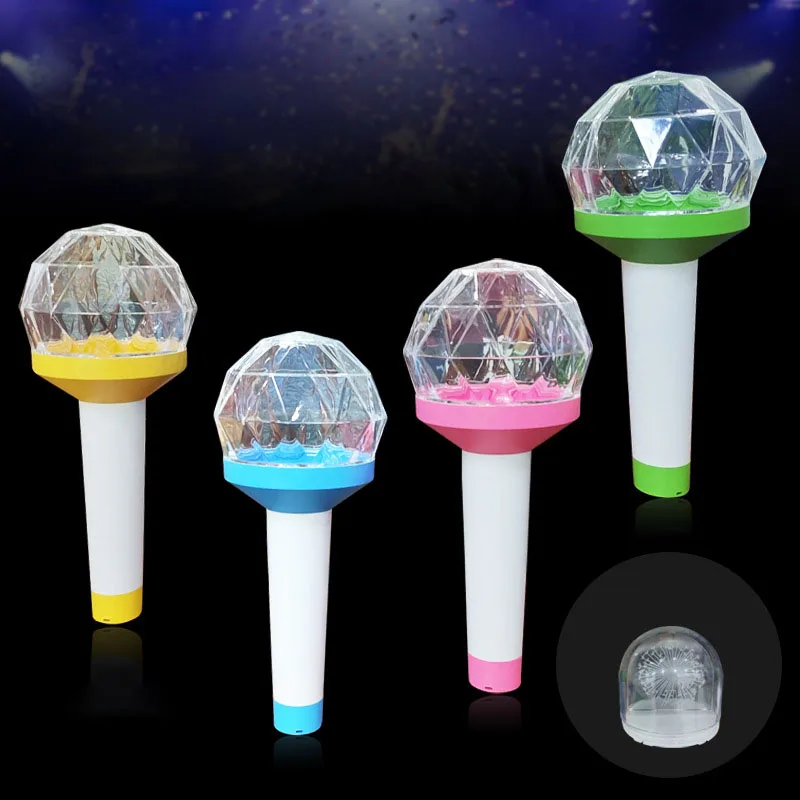 Japan Koran Kpop custom LOGO 15 colors LED light stick cheering hand light for fans meeting events concert