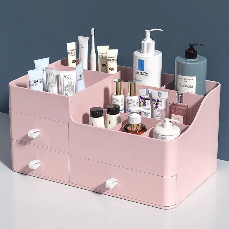 Plastic Makeup Vanity Drawer Organizers