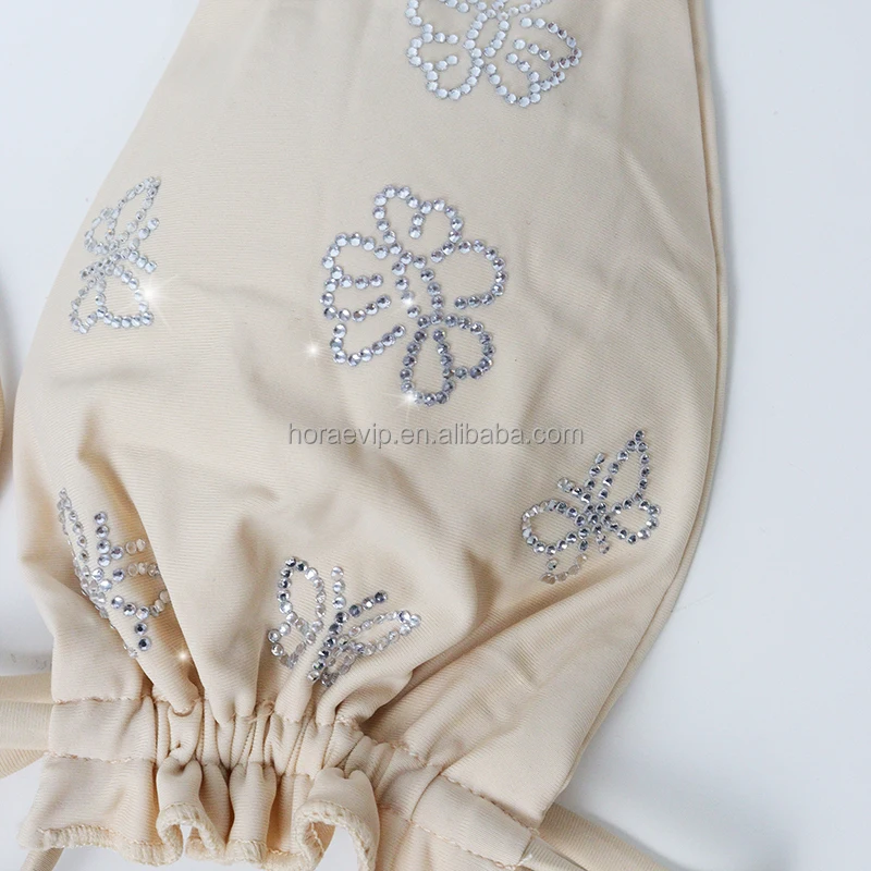 S642 OEM ODM Printed Swimsuit Set Diamond Crystal Bikini Triangle Bathing Suit Rhinestone Swimwear