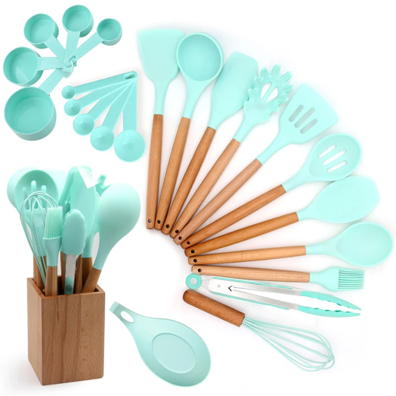 kitchen accessories home and kitchen cookware sets hot selling cookware sets With Wooden Handles home products
