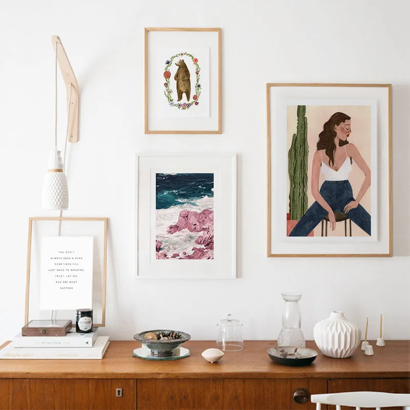 Двухсторонняя стеклянная рамка для фотографий, деревянная акриловая плавающая рамка для фотографий, настенная рамка с прессованным цветком