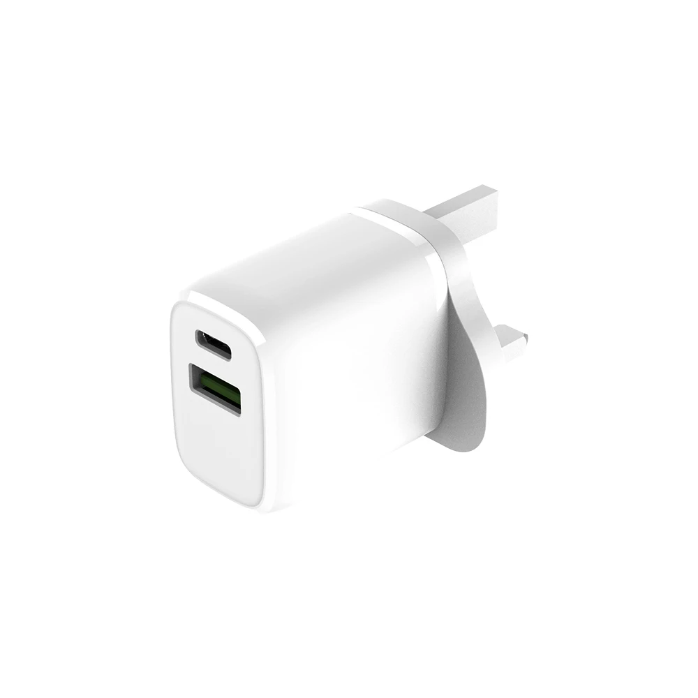 OEM 30W EU US KC CN Plug USB C A Dual Ports Output Fully Compatibility Quick Charge Protocol Smart IC Distribution Fast Charger