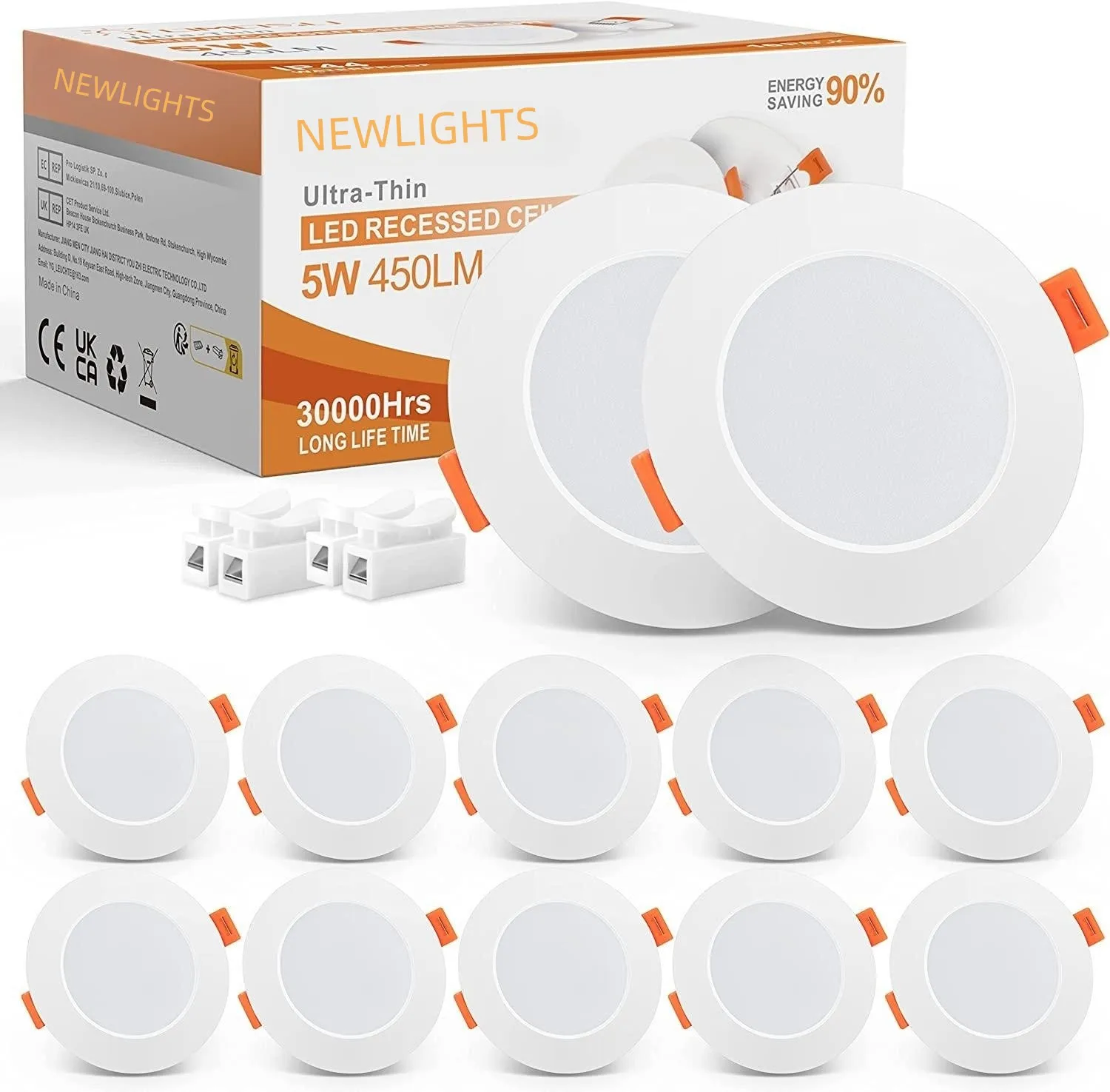 Новая модель OEM ODM тонкий светодиодный светильник 3W 9W 12W 18W 24W 2,5 дюймов 4 дюймов Morden с встроенной подсветкой