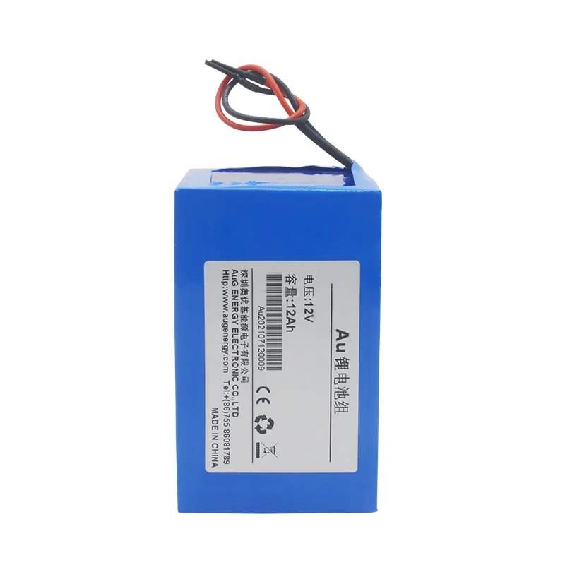 AUG High quality Customized NCM 18650 Battery Pack 12V 12Ah Lithium ion battery pack 18650 li ion battery for Electric Tools