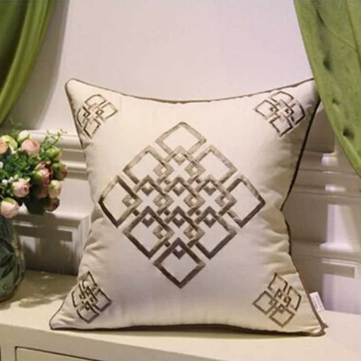 Декоративная декоративная подушка для китайского Восточного фэн-шуй, декоративные знаки, символы, различные узелки, наволочка для диванной подушки