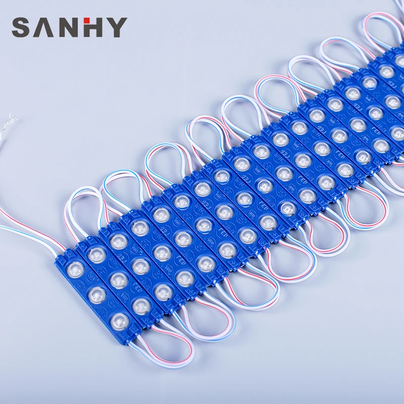 Colorful backlight  smd 2835 3 led lights led injection module slim  24v 12V 1.5W with lens digital led strip light for signs