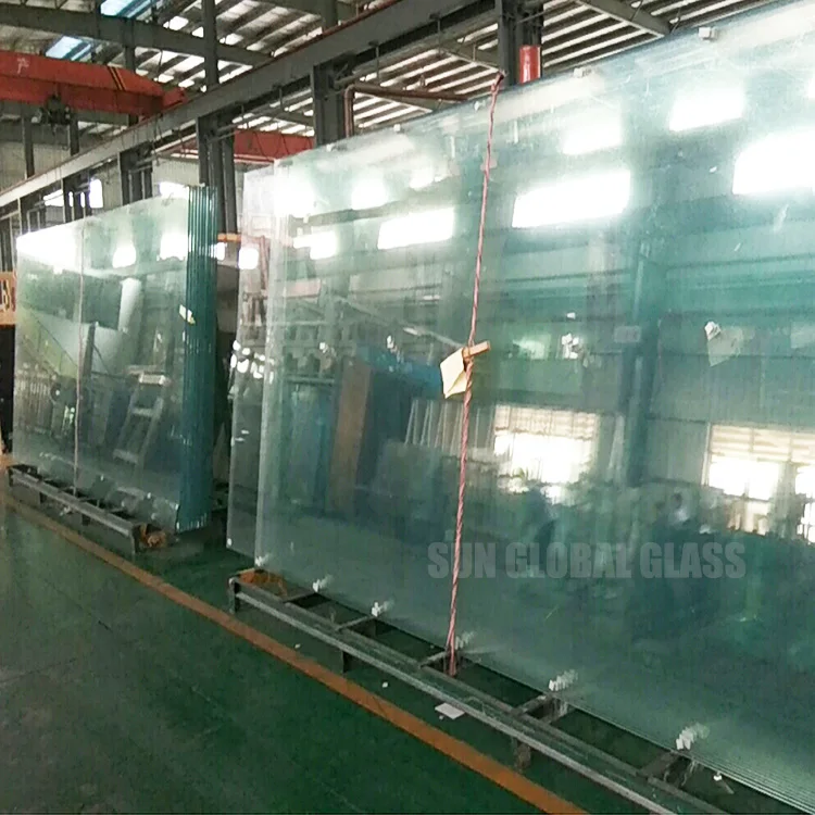 customized size tempered 10mm laminated safety glass balcony with stainless aluminum hardware glass railing balustrade fencing