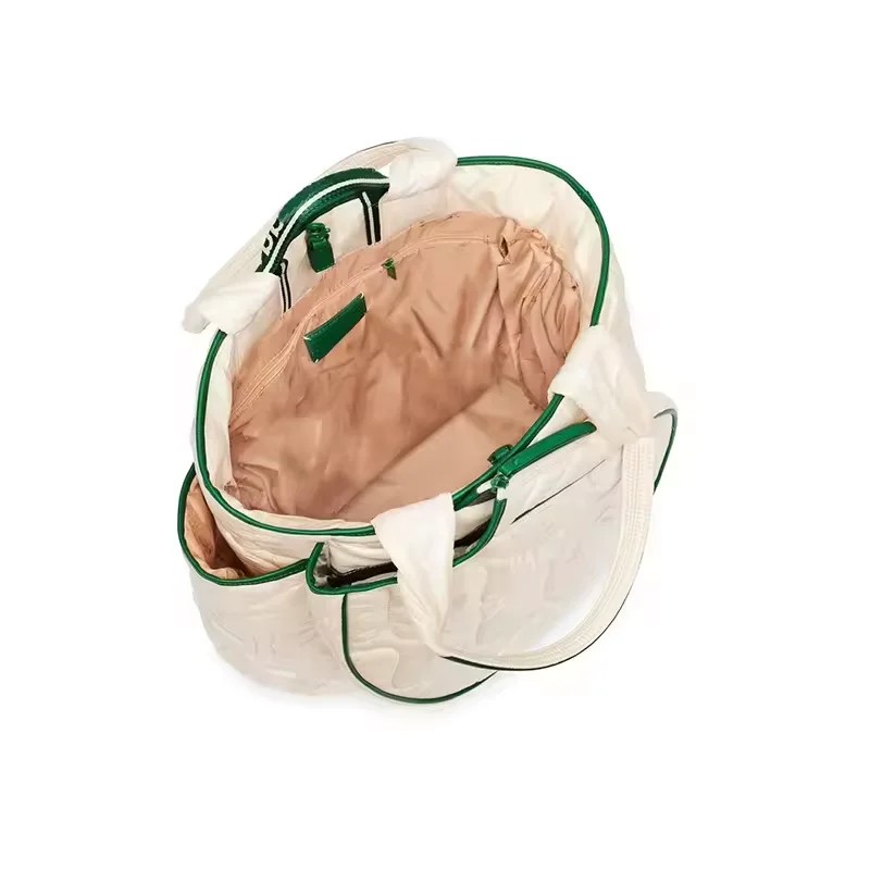 Fashionable Women White Custom Gym Badminton Pickleball Paddle Racket Bag Quilted Puffer Tennis Backpack