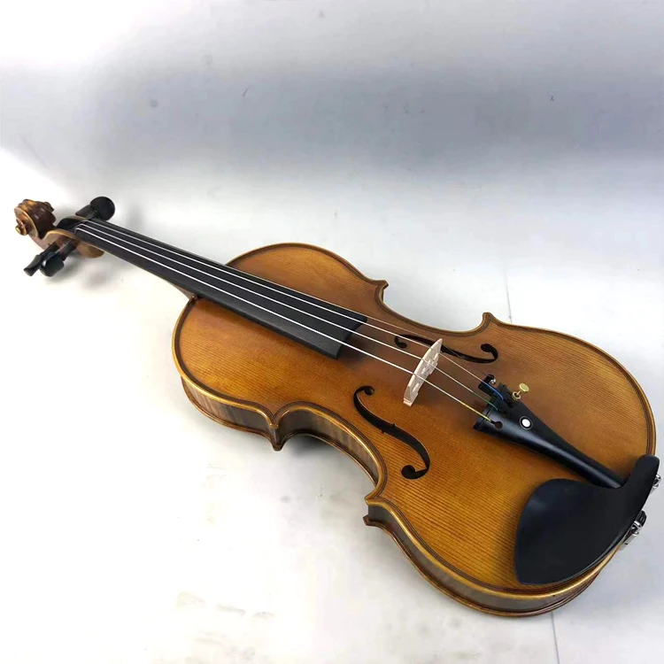 Wholesale price hot sale high quality music instruments made in china Matte antique flame maple violins 4/4-1/8