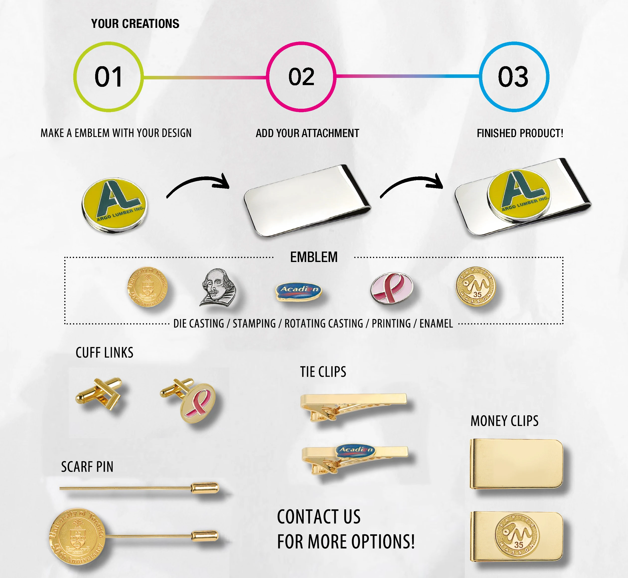 Wholesale Custom Suit Accessories Gold Silver Metal Stainless Steel Men Tie Bar Pin Tie Clips With Logo