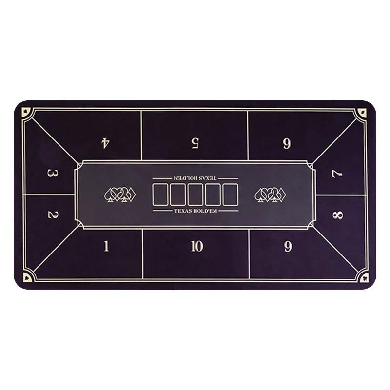 custom waterproof game poker rubber mat with bag