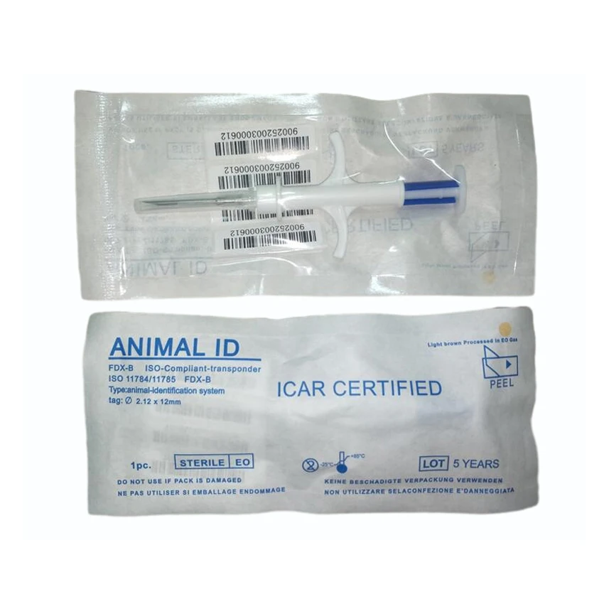 High Quality 134.2khz RFID Small Glass Pet Tag Animal Implant Microchip