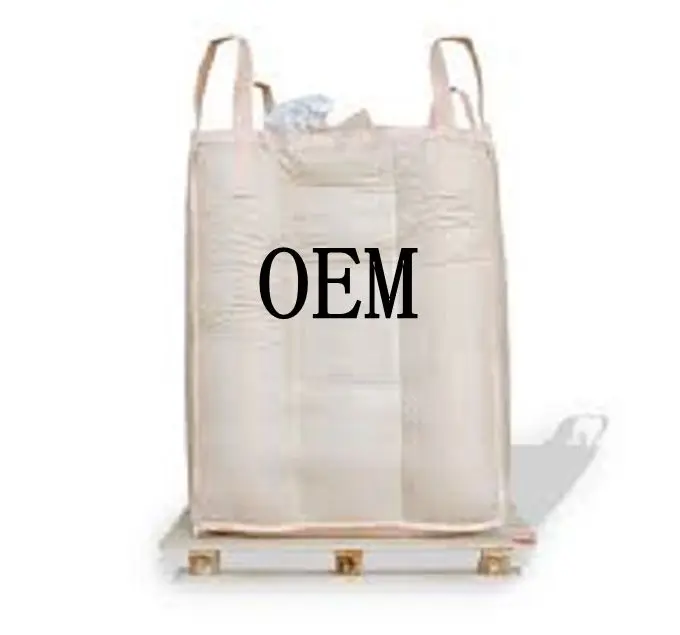 Мешок из полипропилена 1000 кг большой полипропиленовый тканый мешок для песка 1 т супермешок Белый 5 тонна слинг Джамбо-мешок