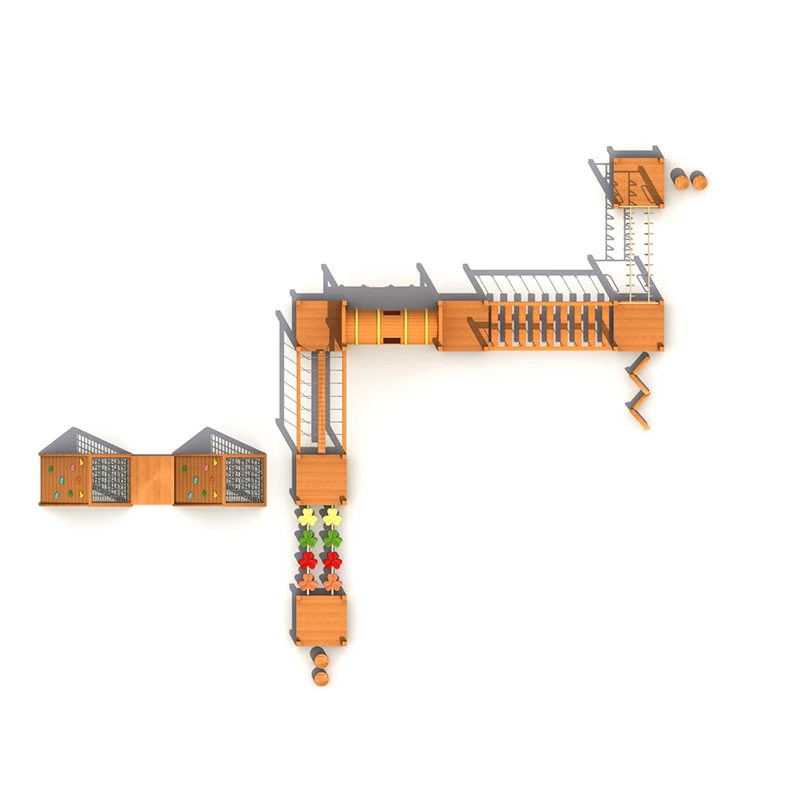 Outdoor Climbing Wall For Kids Wooden Climbing Sports Game