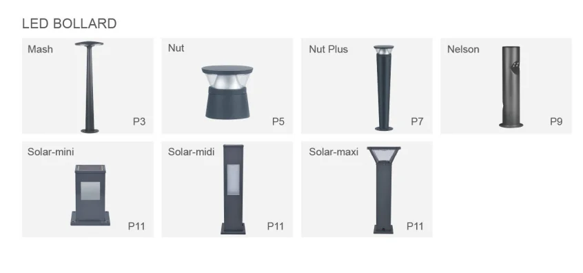 
Outdoor waterproof led bollards for hotel pathway bollards Lighting 