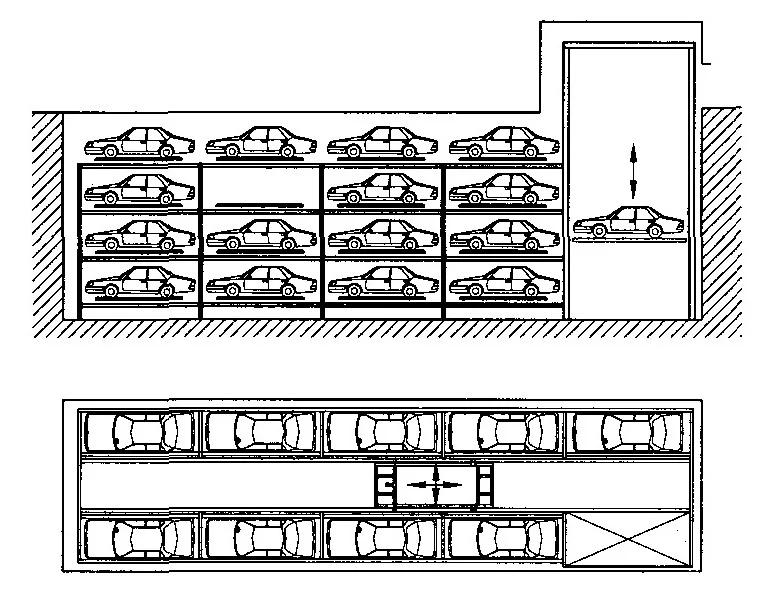 Full Automatic Car Stack Parking System Automatic Vertical Storage Equipment