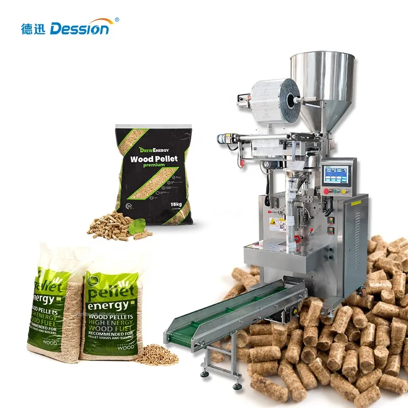 Автоматическая упаковочная машина для фасоли Dession, упаковочная машина для деревянных гранул