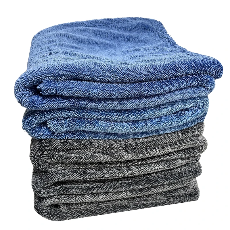 Micro Fiber Pile Auto Care Microfibre Detailing Microfiber Car Wash Cleaning Cloth Twisted large twist Loop drying Towel for car