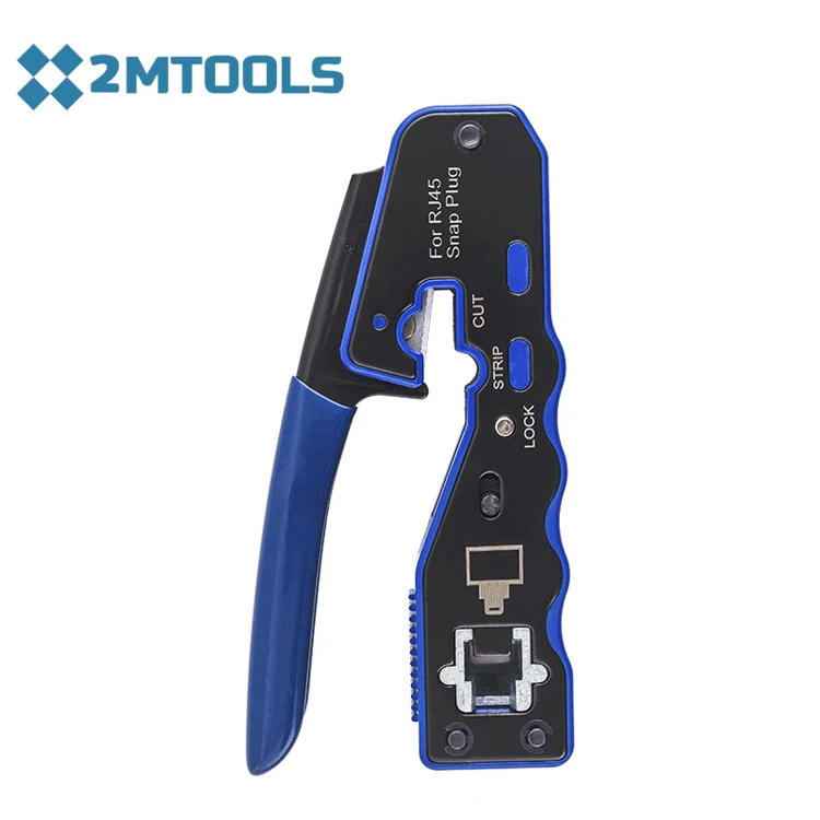 RJ45 Pass Through Crimper Tool Ethernet Crimper Crimping Tool For RJ45/RJ11 Plug