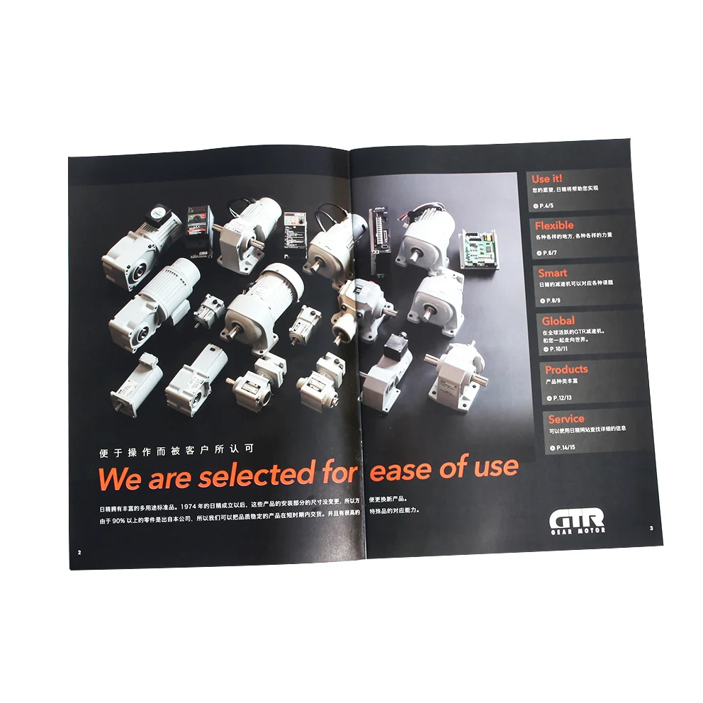 
Hot Sale Full Color Electronic Catalog Manual Printing 