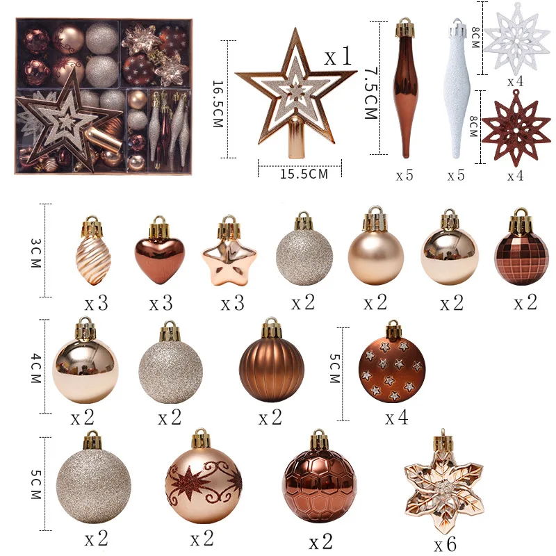 Christmas Decorations Balls Christmas Decoration Supplies Tree Ornaments Christmas Ball