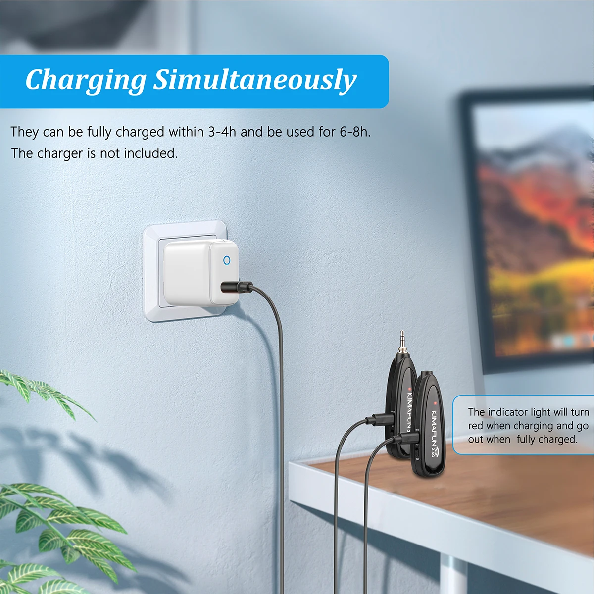 2.4G Mini Small Wireless Microphone Headset Microphone Stereo Headphone Mic Recorder For Teachers