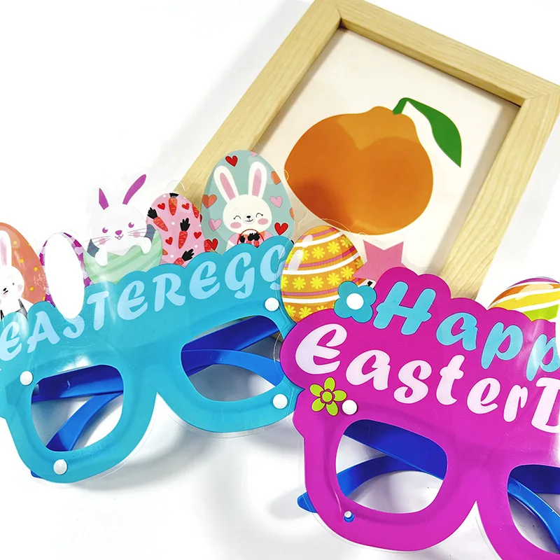 Easter PVC Glasses Children Party Decoration  Cute Bunny Egg Glasses Beautiful Glasses Frames