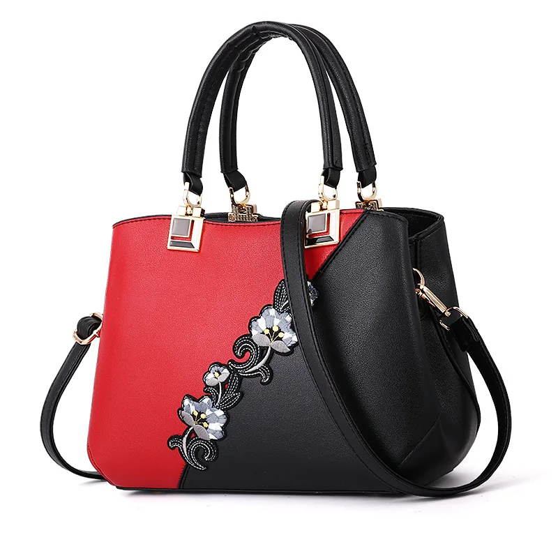 
handbags Contrast color ladies handbags shoulder messenger bags fashion manufacturers 