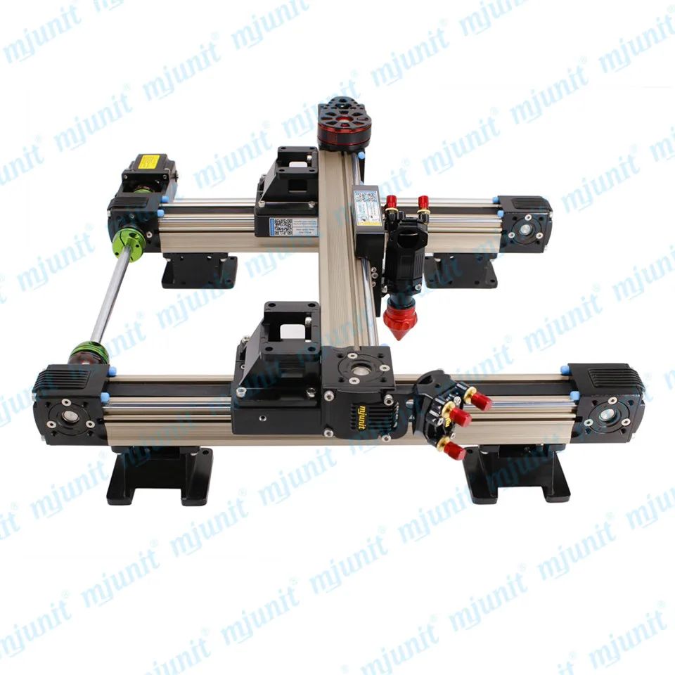 MJUNIT belt drive linear guide rail rail for machine components CO2 laser mechanical parts whole set 900x600mm stroke