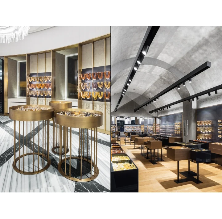 Jewelry Shop Interior Designs Ideas Jewellery Showcase for Luxury MDF Aluminium Glass Jewelry Exhibition ODM