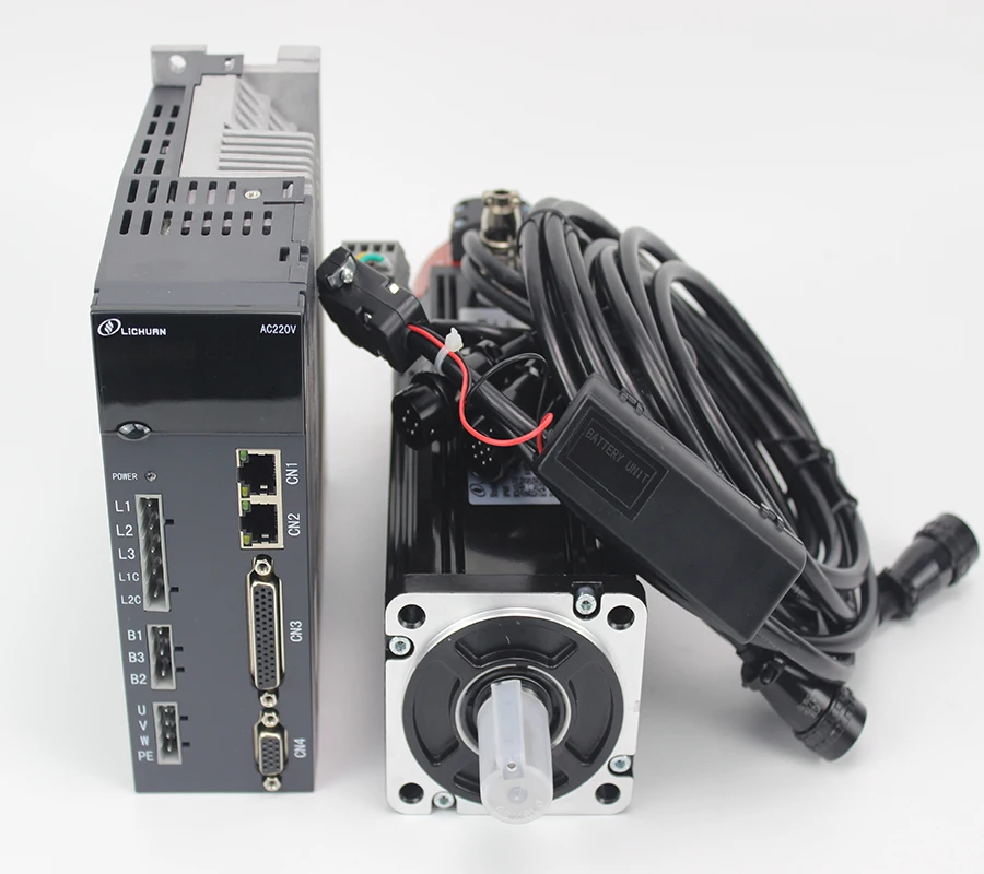  17 бит Nema24 600w 1.91N.M 60 мм 200 ~ 240 В однофазный/3ph Servo Мотор и привод комплект с