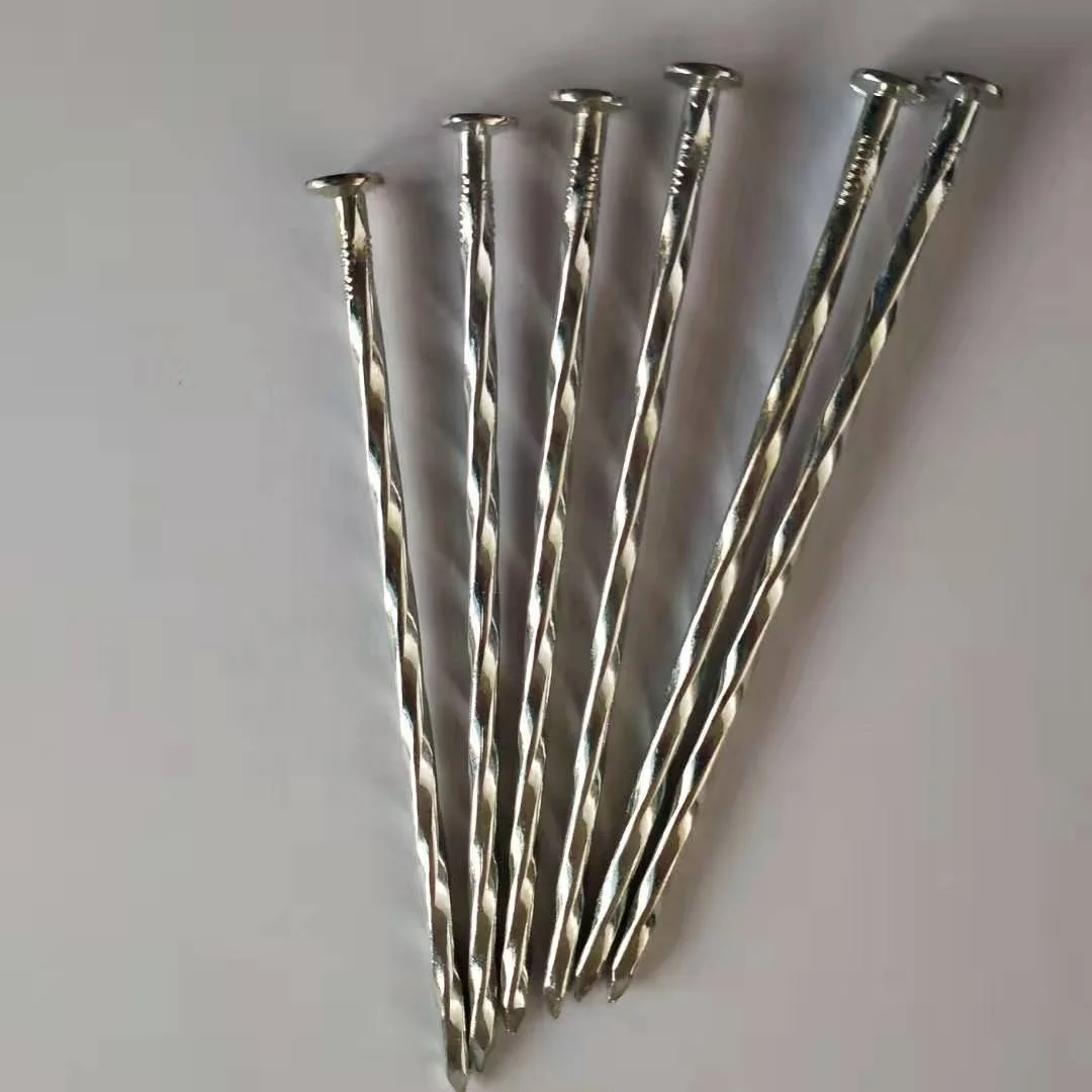 10Inch 12 Inch 14 Inch Galvanized Diamond Spiral Spike