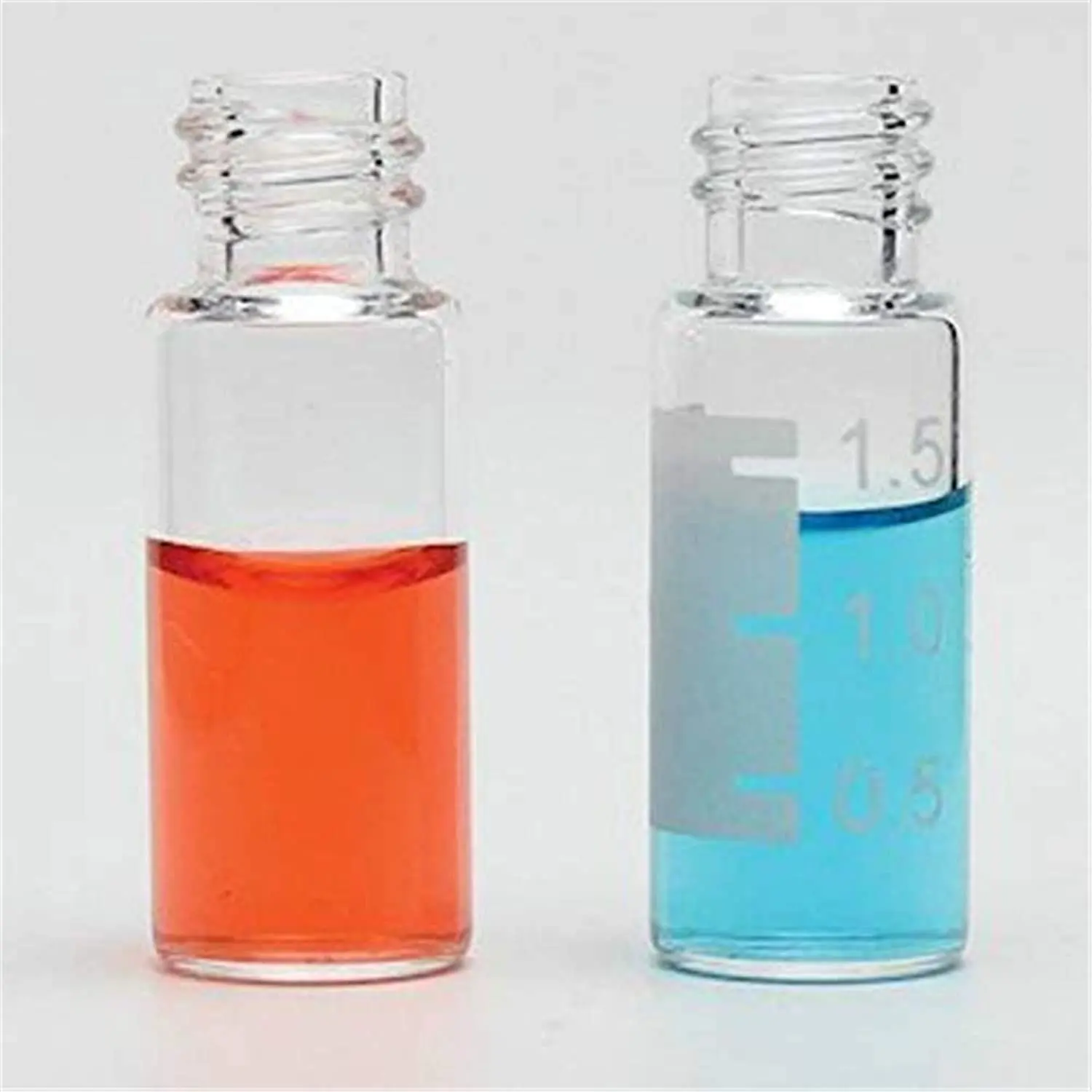 LANJING Wholesales Clear 2ml Autosampler Vials with/without Write-on Spot HPLC Vials with Screw 9mm Finish
