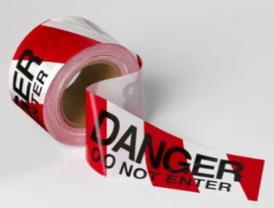 High Quality Yellow and Black Striped Non-Adhesive Barrier Tape Caution Ribbon Caution Tape