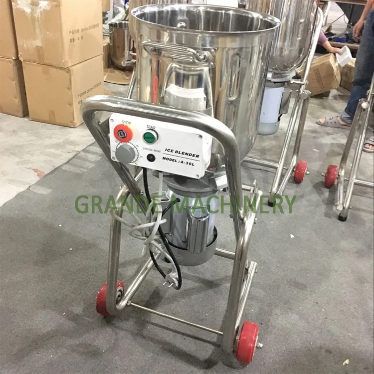 2024 Factory Price High Efficiency Commercial Heavy Duty Electric Blender Ice Block Crusher for Bar with Strong Chopping Effect