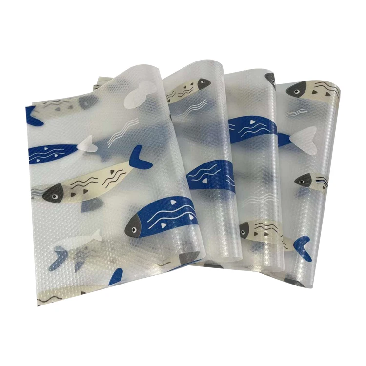 Washable Non-Slip EVA Refrigerator Mats for Drawer, Placemat and Cupboard Cabinet Shelf Liners - BPA Free, Can Be Cut Fridge Mat